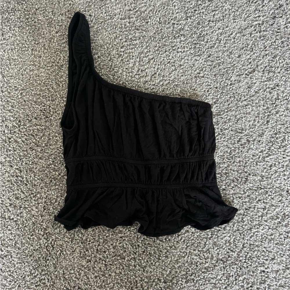 Urban Outfitters Black One-Shoulder Top